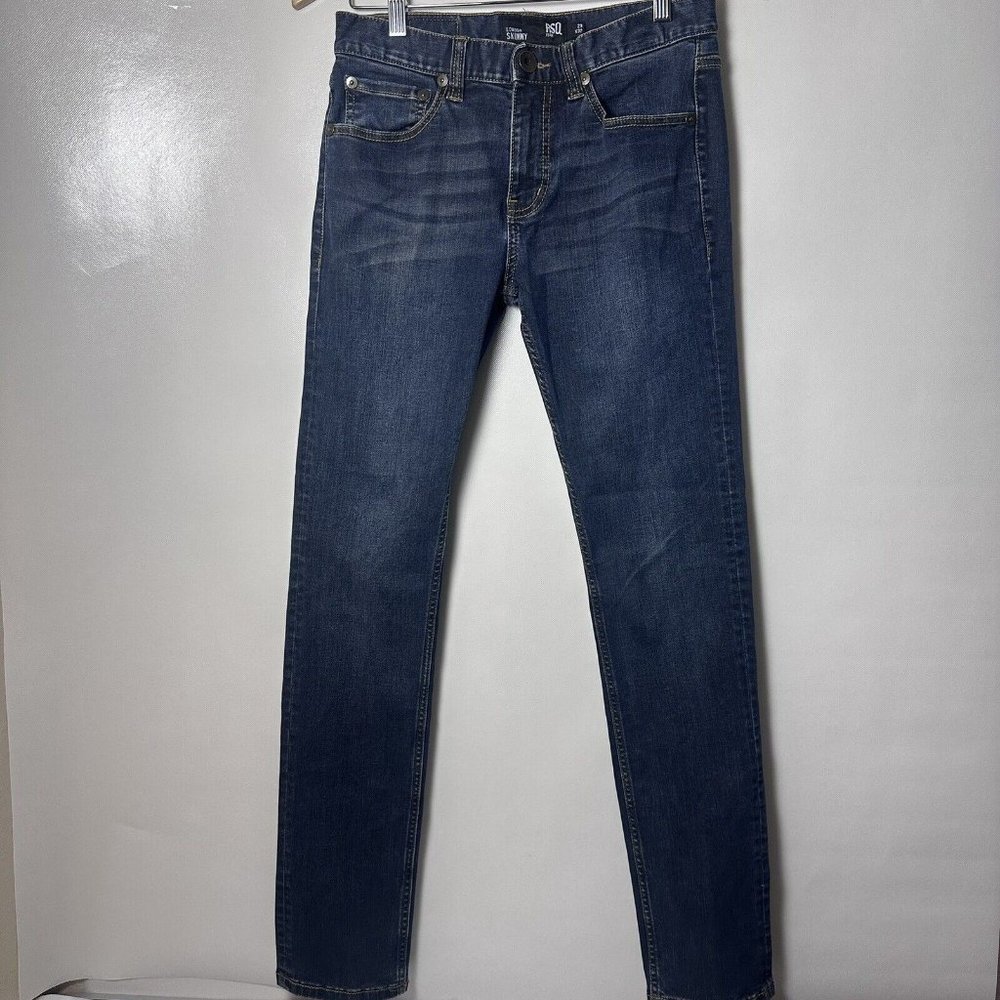 RSQ London Jeans Mens 28x31 Dark Blue Stretch Skinny Denim